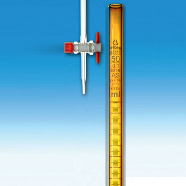 Witeg 滴定管茶色AS級TF栓 - 實器時代